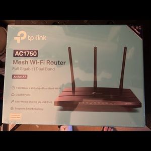 TP-Link AC1750 Dual Band Wireless Gigabit WiFi
5 Router- (Archer C7)